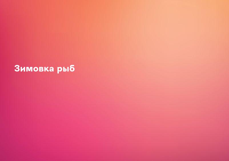 Зимовка рыб