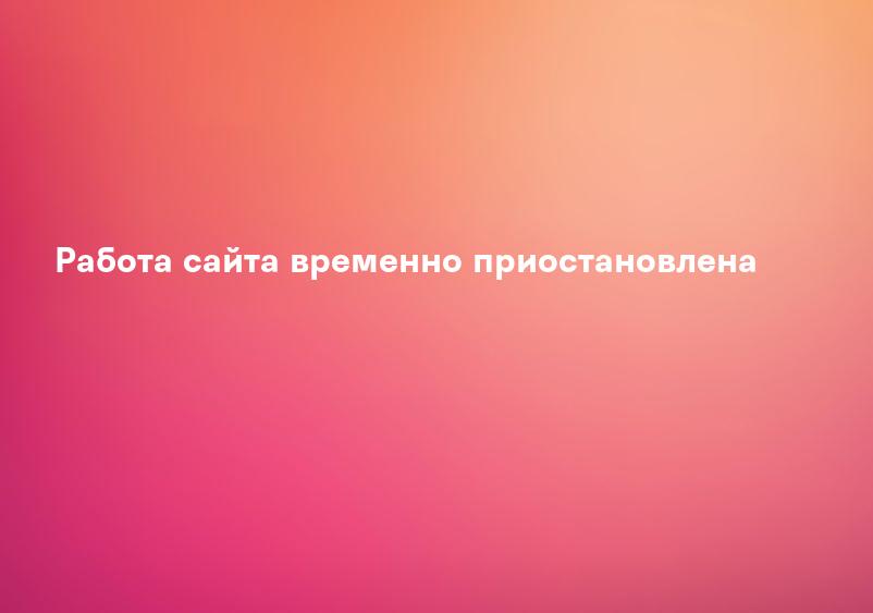 Работа сайта временно приостановлена