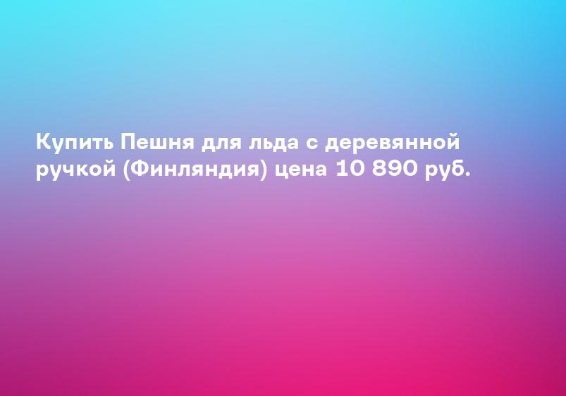 Купить Пешня для льда с деревянной ручкой (Финляндия) цена 10 890 руб.
