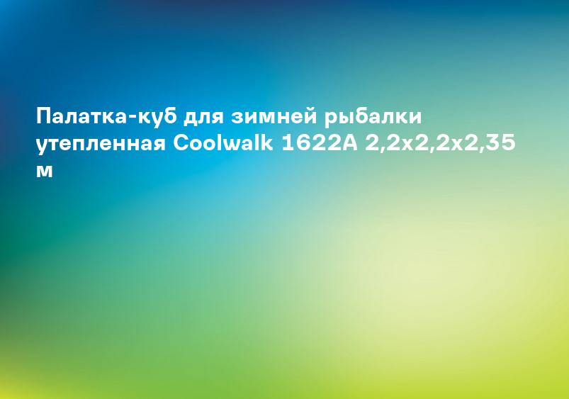 Палатка-куб для зимней рыбалки утепленная Coolwalk 1622A 2,2х2,2х2,35 м