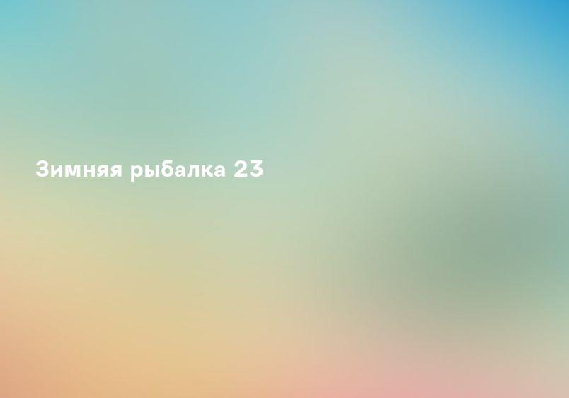 Зимняя рыбалка 23