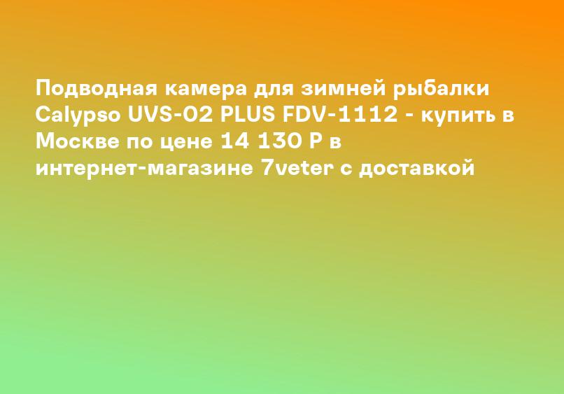 Подводная камера Calypso UVS-04 - купить по выгодной цене | - Интернет-магазин эхолотов