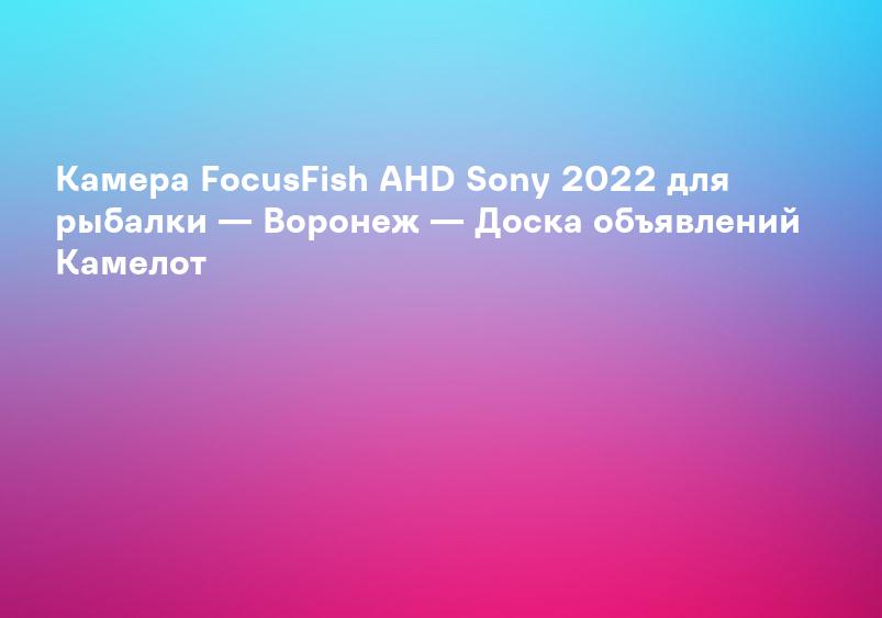 Подводная камера focusfish - Купить товары для охоты и рыбалки 🎣 во всех регионах с доставкой: одежда, обувь, снаряжение |Новые и б/у товары | Авито