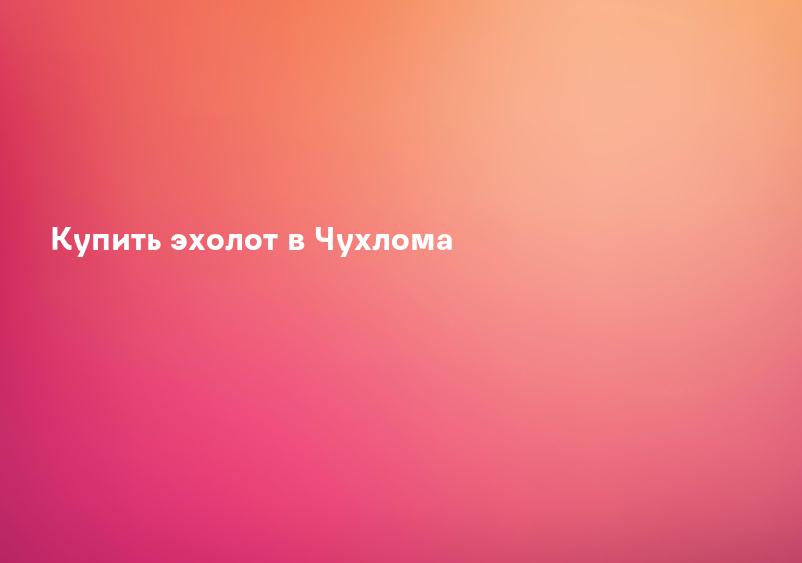 Купить эхолот в Чухлома
