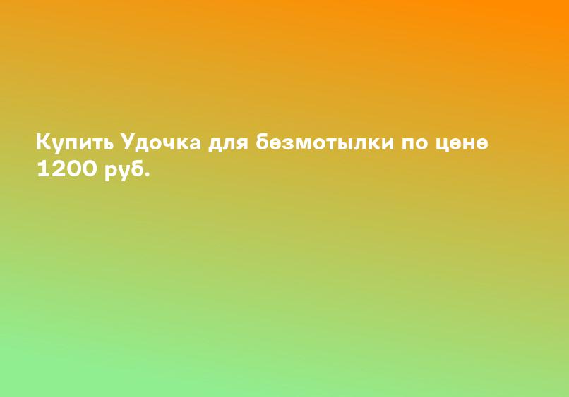 Купить Удочка для безмотылки по цене 1200 руб.