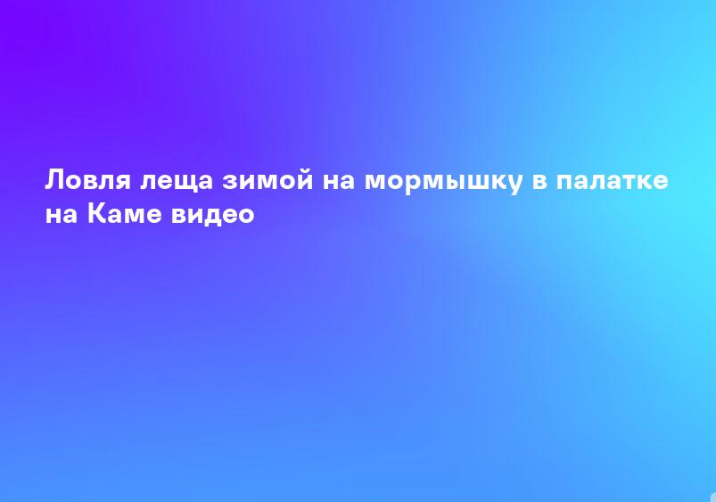 Ловля леща зимой на мормышку в палатке на Каме видео