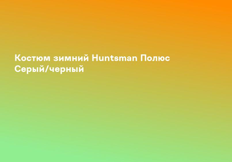 Костюм зимний Huntsman Полюс Серый/черный