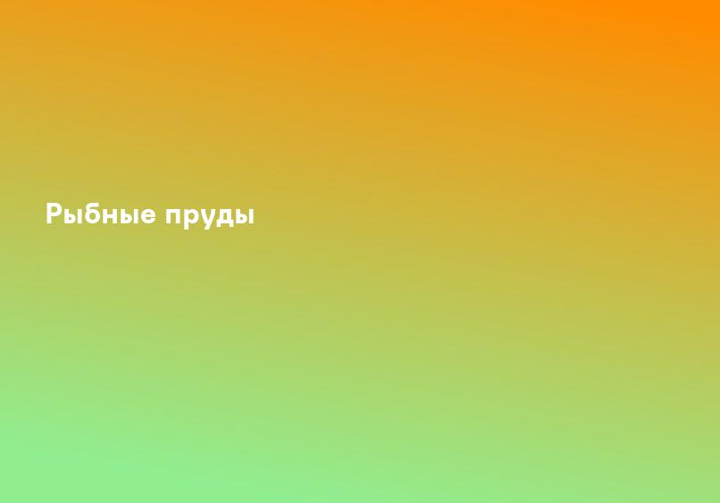 Рыбные пруды