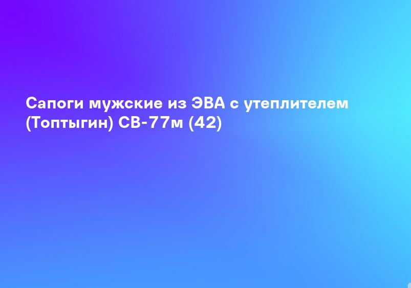 Сапоги мужские из ЭВА с утеплителем (Топтыгин) СВ-77м (42)