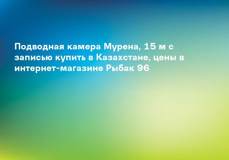 Подводная камера Мурена, 15 м с записью купить в Казахстане, цены в интернет-магазине Рыбак 96
