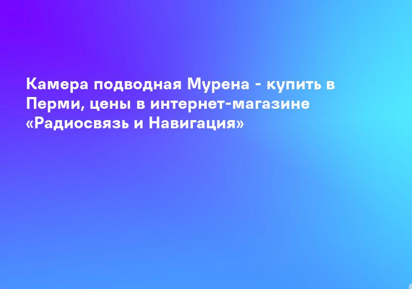 Подводная камера Мурена, 15 м с записью купить в Казахстане, цены в интернет-магазине Рыбак 96